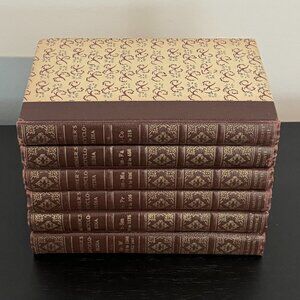 Vintage Mid Century Modern Decorative Book Set, Mother's Encyclopedia Set of 6